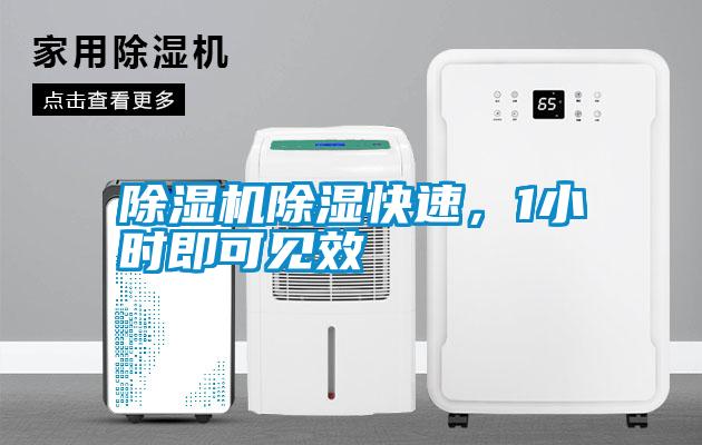 除濕機除濕快速，1小時即可見效