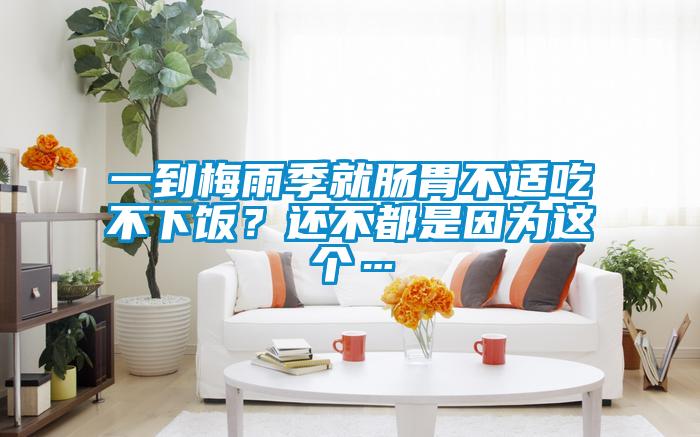 一到梅雨季就腸胃不適吃不下飯？還不都是因為這個…