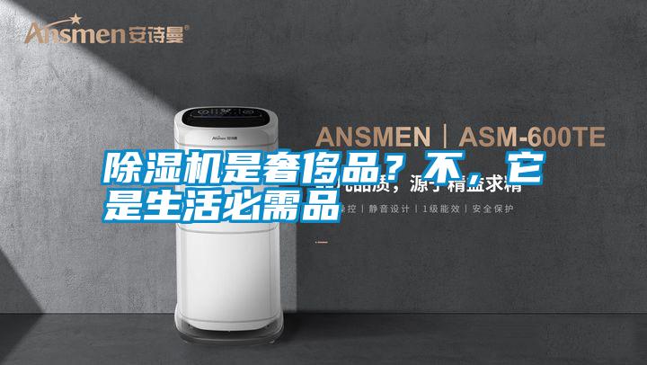 除濕機是奢侈品？不，它是生活必需品