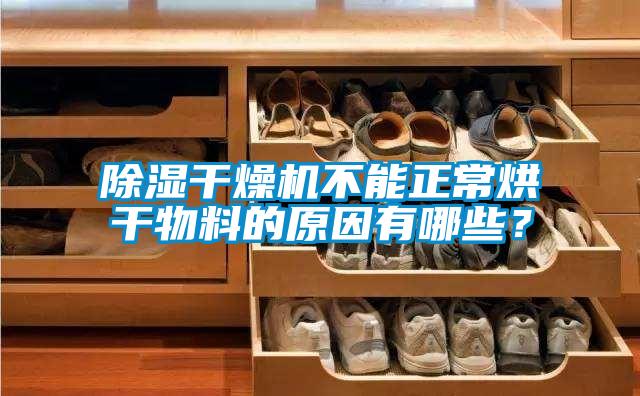 除濕干燥機(jī)不能正常烘干物料的原因有哪些？