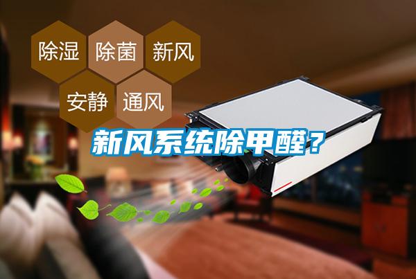 新風系統(tǒng)除甲醛？