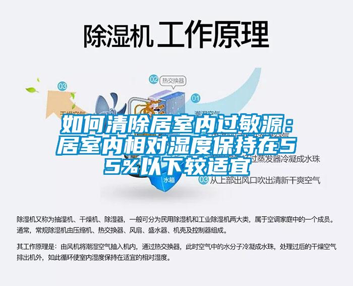 如何清除居室內(nèi)過(guò)敏源：居室內(nèi)相對(duì)濕度保持在55%以下較適宜