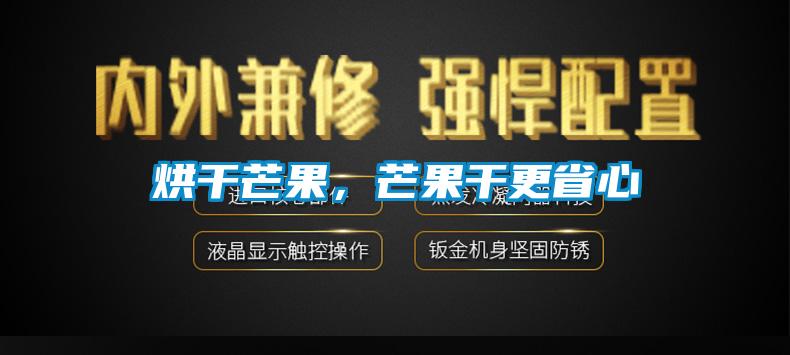 烘干芒果，芒果干更省心