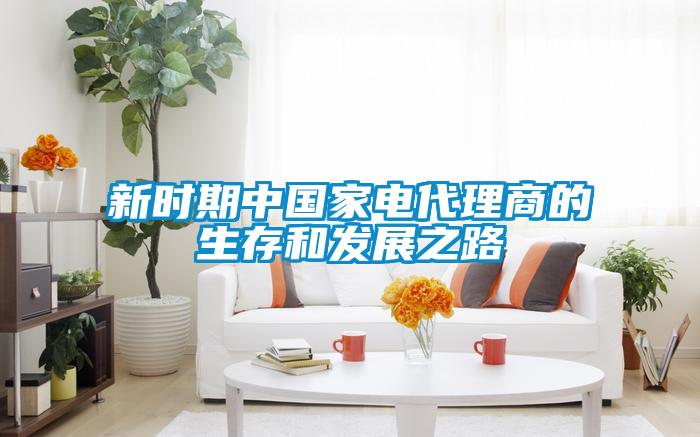新時(shí)期中國家電代理商的生存和發(fā)展之路
