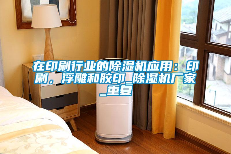 在印刷行業(yè)的除濕機應用：印刷，浮雕和膠印_除濕機廠家_重復