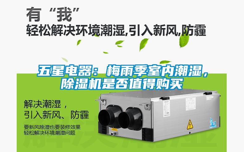 五星電器：梅雨季室內(nèi)潮濕，除濕機是否值得購買