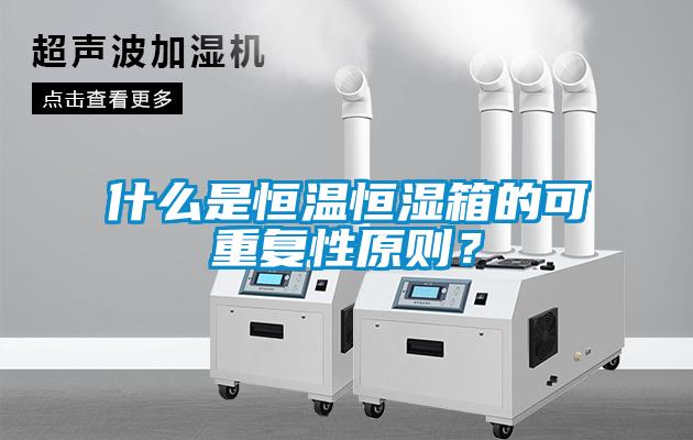 什么是恒溫恒濕箱的可重復(fù)性原則？