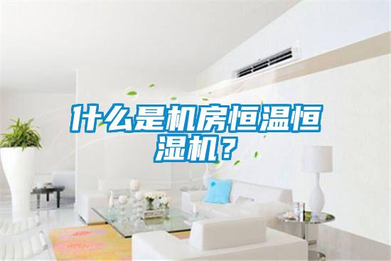 什么是機房恒溫恒濕機？