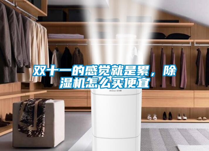 雙十一的感覺就是累，除濕機怎么買便宜