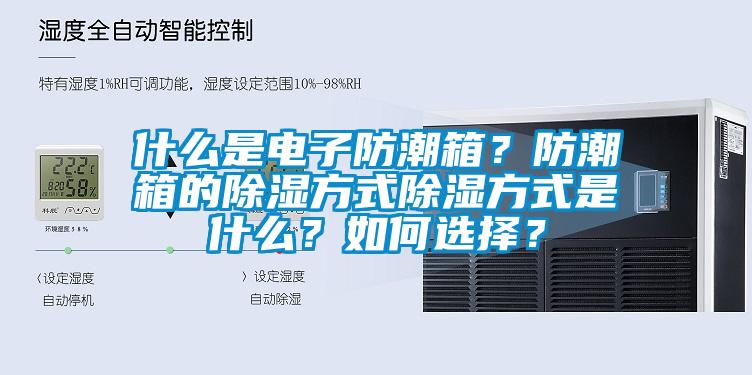 什么是電子防潮箱？防潮箱的除濕方式除濕方式是什么？如何選擇？