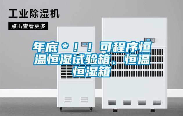 年底＊??！可程序恒溫恒濕試驗(yàn)箱、恒溫恒濕箱