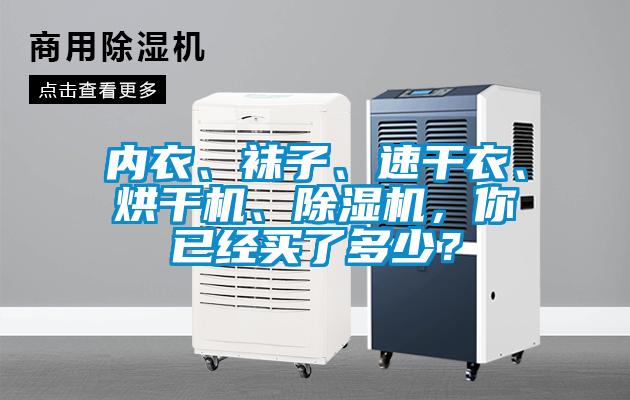 內(nèi)衣、襪子、速干衣、烘干機、除濕機，你已經(jīng)買了多少？
