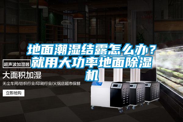 地面潮濕結(jié)露怎么辦？就用大功率地面除濕機(jī)