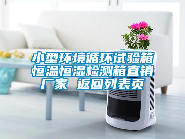 小型環(huán)境循環(huán)試驗(yàn)箱恒溫恒濕檢測箱直銷廠家 返回列表頁