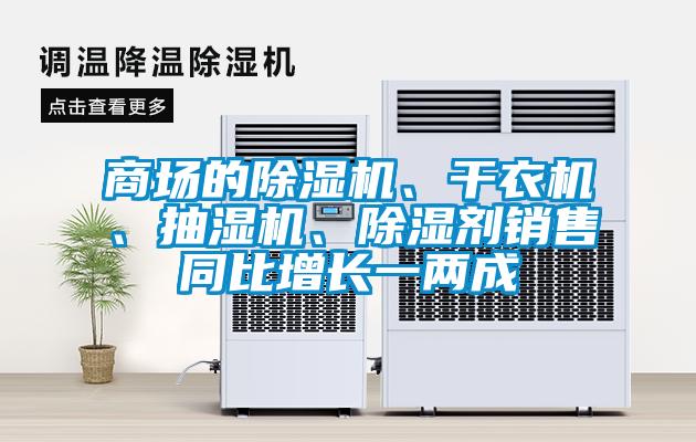 商場(chǎng)的除濕機(jī)、干衣機(jī)、抽濕機(jī)、除濕劑銷售同比增長(zhǎng)一兩成