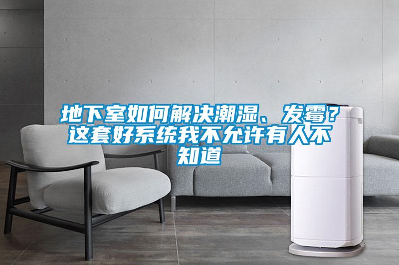 地下室如何解決潮濕、發(fā)霉？這套好系統(tǒng)我不允許有人不知道