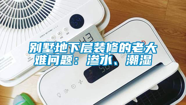 別墅地下層裝修的老大難問題：滲水、潮濕
