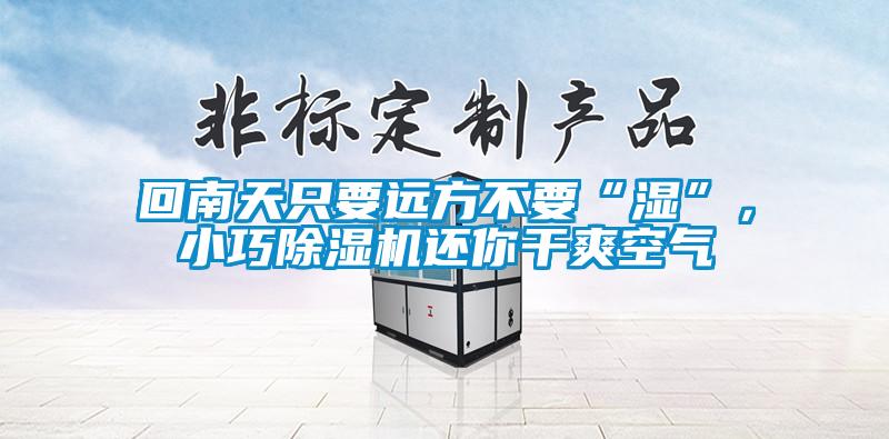 回南天只要遠(yuǎn)方不要“濕”，小巧除濕機(jī)還你干爽空氣
