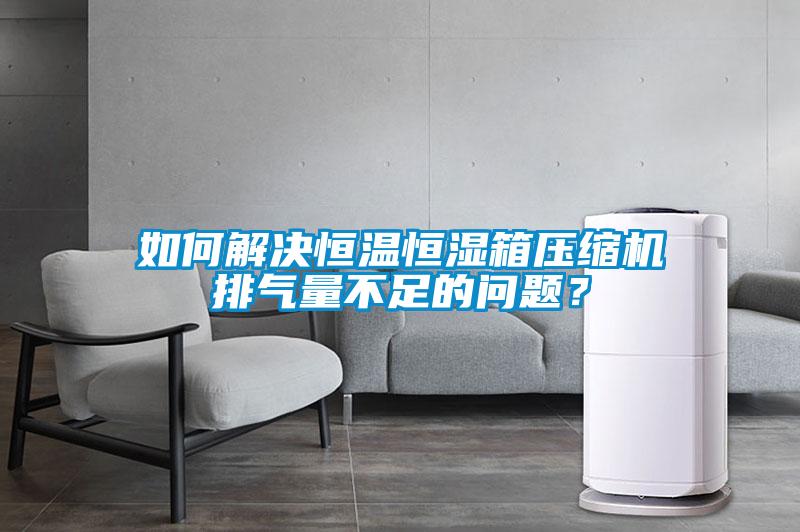 如何解決恒溫恒濕箱壓縮機(jī)排氣量不足的問(wèn)題？
