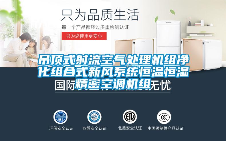 吊頂式射流空氣處理機組凈化組合式新風系統(tǒng)恒溫恒濕精密空調機組