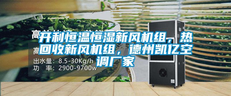 開利恒溫恒濕新風(fēng)機(jī)組，熱回收新風(fēng)機(jī)組，德州凱億空調(diào)廠家