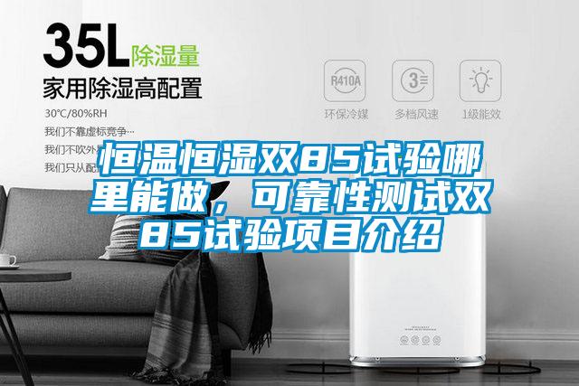 恒溫恒濕雙85試驗(yàn)?zāi)睦锬茏?，可靠性測(cè)試雙85試驗(yàn)項(xiàng)目介紹