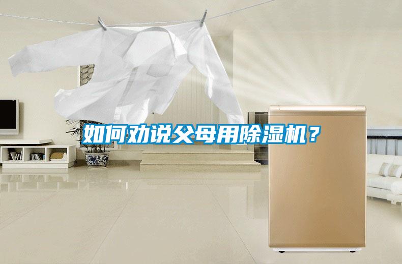 如何勸說父母用除濕機？