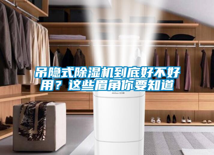 吊隱式除濕機到底好不好用？這些眉角你要知道