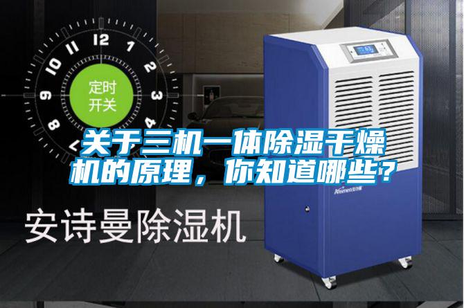 關于三機一體除濕干燥機的原理，你知道哪些？