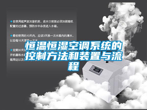 恒溫恒濕空調系統(tǒng)的控制方法和裝置與流程