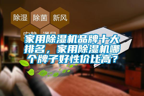 家用除濕機品牌十大排名，家用除濕機哪個牌子好性價比高？