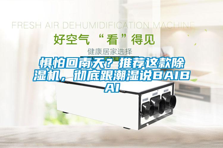 懼怕回南天？推薦這款除濕機(jī)，徹底跟潮濕說(shuō)BAIBAI