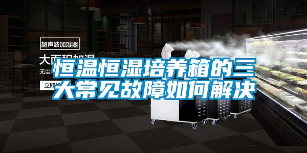 恒溫恒濕培養(yǎng)箱的三大常見(jiàn)故障如何解決
