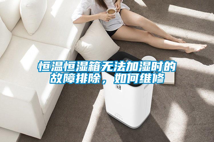 恒溫恒濕箱無法加濕時的故障排除，如何維修