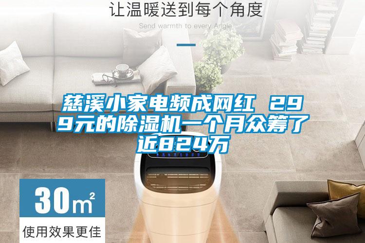 慈溪小家電頻成網(wǎng)紅 299元的除濕機(jī)一個(gè)月眾籌了近824萬(wàn)