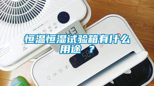 恒溫恒濕試驗(yàn)箱有什么用途 ？