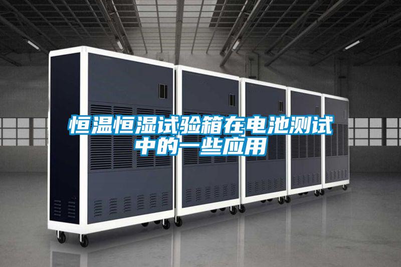 恒溫恒濕試驗箱在電池測試中的一些應(yīng)用