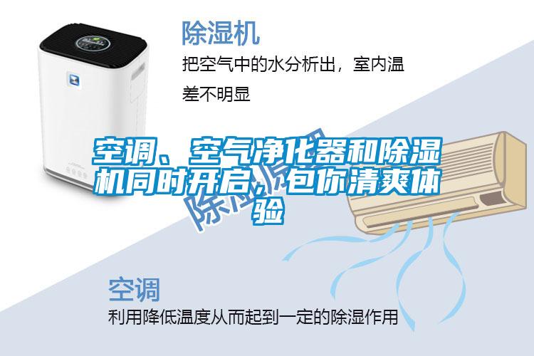 空調(diào)、空氣凈化器和除濕機(jī)同時(shí)開啟，包你清爽體驗(yàn)
