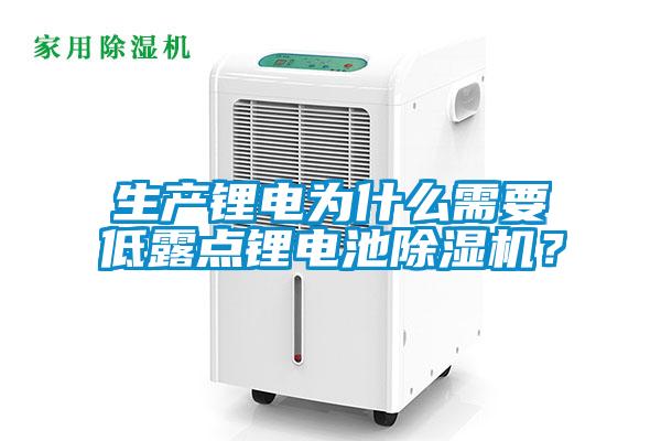 生產(chǎn)鋰電為什么需要低露點鋰電池除濕機？