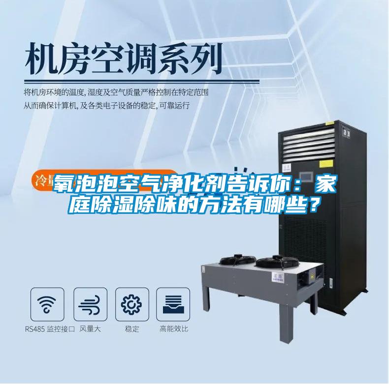 氧泡泡空氣凈化劑告訴你：家庭除濕除味的方法有哪些？