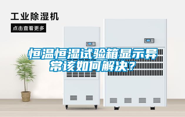 恒溫恒濕試驗(yàn)箱顯示異常該如何解決？