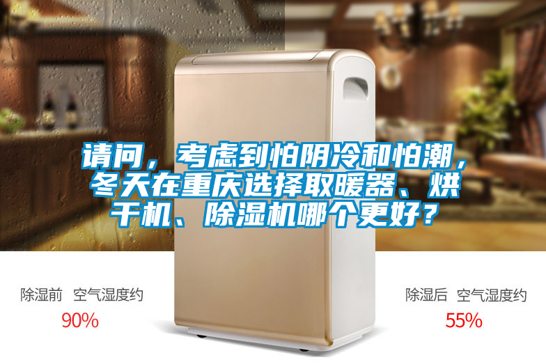 請問，考慮到怕陰冷和怕潮，冬天在重慶選擇取暖器、烘干機、除濕機哪個更好？