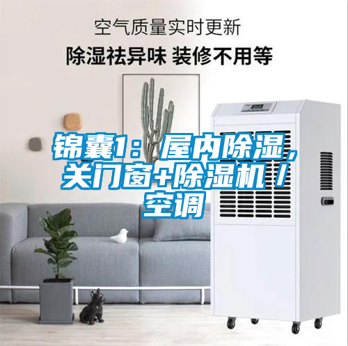錦囊1：屋內(nèi)除濕，關(guān)門窗+除濕機／空調(diào)