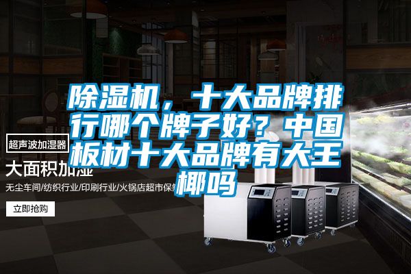 除濕機，十大品牌排行哪個牌子好？中國板材十大品牌有大王椰嗎